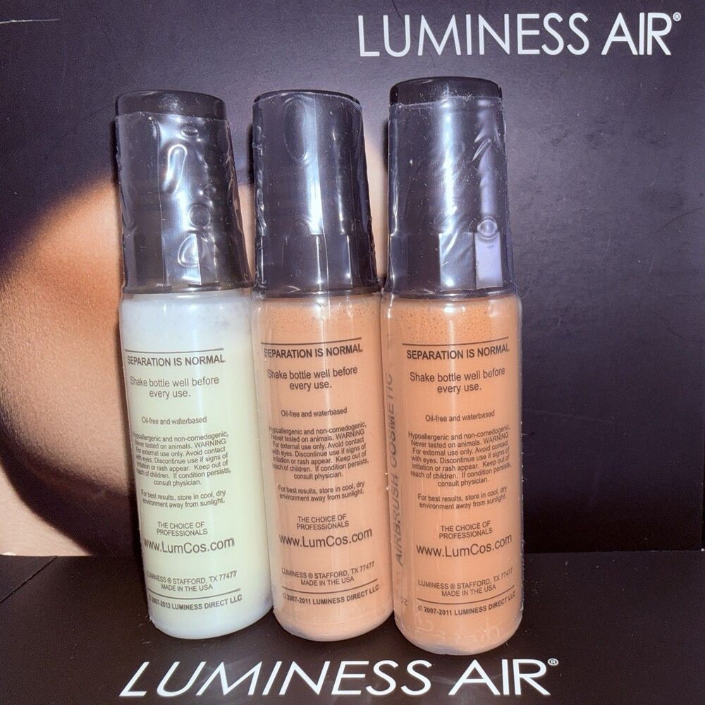 Luminess Airbrush Ultra Foundation Shade Series 2 3 & Moisturizer M1 New Sealed - Picture 3 of 3